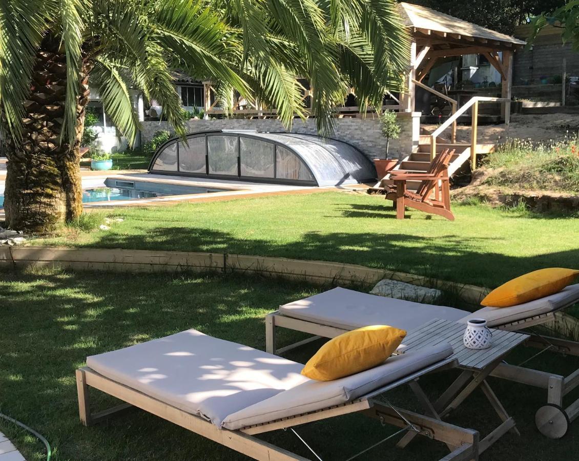 La Maison De La Dune - Chambres Climatisees - Jacuzzi 1Ere Seance Offerte - Piscine Chauffee Avec Abri Amovible - Plage Situee A 200M, Acces Direct Par Le Bois La Couarde-sur-Mer Kültér fotó