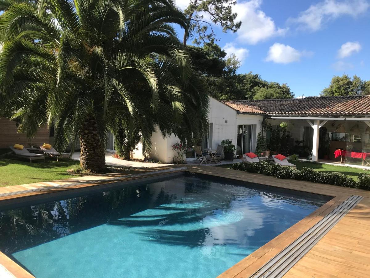 La Maison De La Dune - Chambres Climatisees - Jacuzzi 1Ere Seance Offerte - Piscine Chauffee Avec Abri Amovible - Plage Situee A 200M, Acces Direct Par Le Bois La Couarde-sur-Mer Kültér fotó