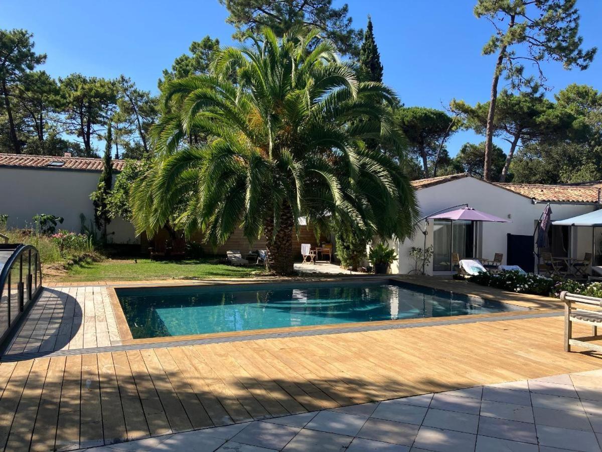 La Maison De La Dune - Chambres Climatisees - Jacuzzi 1Ere Seance Offerte - Piscine Chauffee Avec Abri Amovible - Plage Situee A 200M, Acces Direct Par Le Bois La Couarde-sur-Mer Kültér fotó